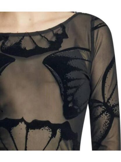 BLUSA MESH MANGA LARGA NEGRO HOLLY LAND - Image 5