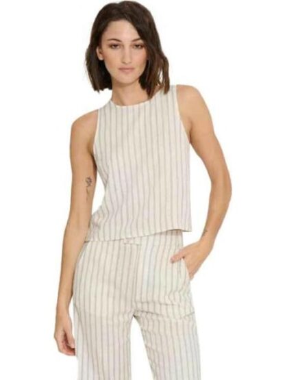 BLUSA DE LINO BEIGE HOLLY LAND