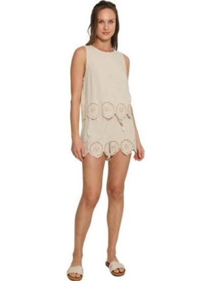 BLUSA DE LINO BEIGE HOLLY LAND