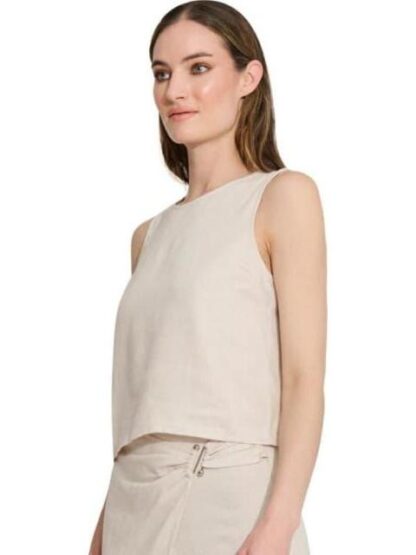 BLUSA DE LINO NUDE HOLLY LAND - Image 5
