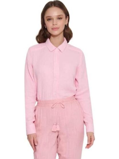 BLUSA DE LINO ROSA HOLLY LAND