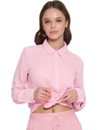 BLUSA DE LINO ROSA HOLLY LAND - Image 3