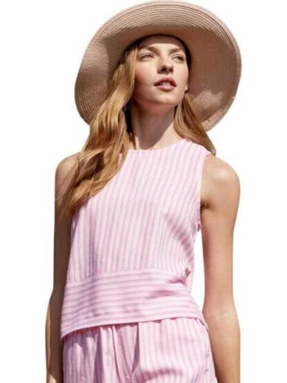 BLUSA DE LINO ROSA HOLLY LAND - Image 4