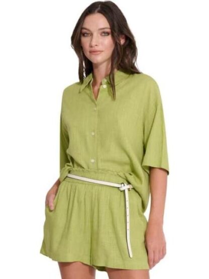 BLUSA DE LINO VERDE HOLLY LAND - Image 6