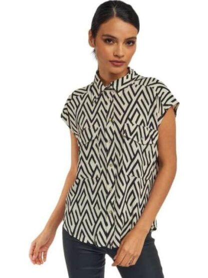 BLUSA ESTAMPADA BEIGE HOLLY LAND