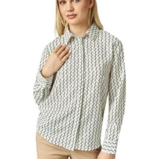BLUSA ESTAMPADA HUESO HOLLY LAND