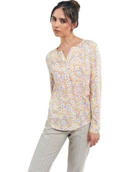 BLUSA ESTAMPADA MANGA LARGA MARFIL HOLLY LAND - Image 2