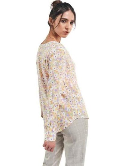 BLUSA ESTAMPADA MANGA LARGA MARFIL HOLLY LAND - Image 3