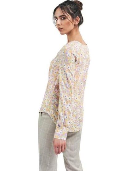 BLUSA ESTAMPADA MANGA LARGA MARFIL HOLLY LAND - Image 6