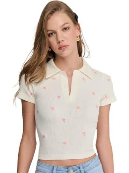 PLAYERA FLORES BLANCO HOLLY LAND - Image 2