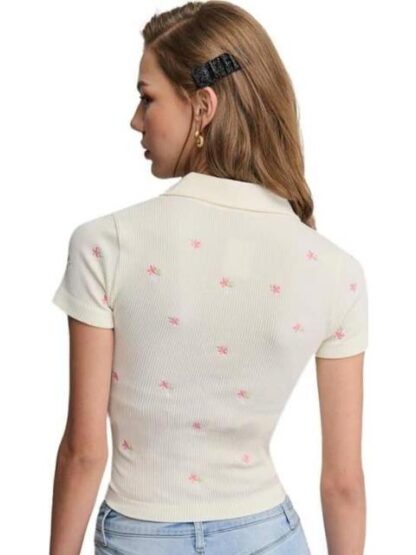 PLAYERA FLORES BLANCO HOLLY LAND - Image 4