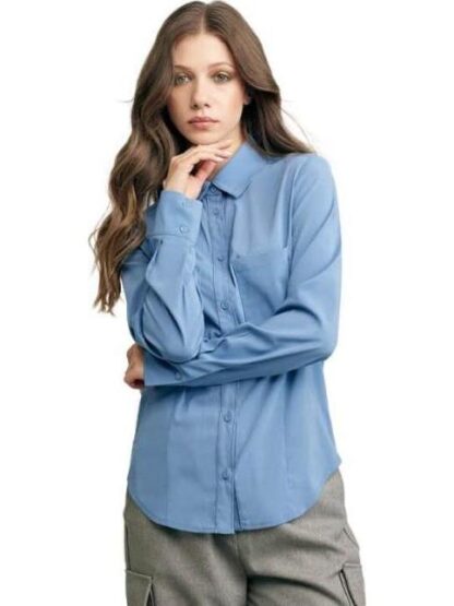 BLUSA LISA AZUL HOLLY LAND - Image 2