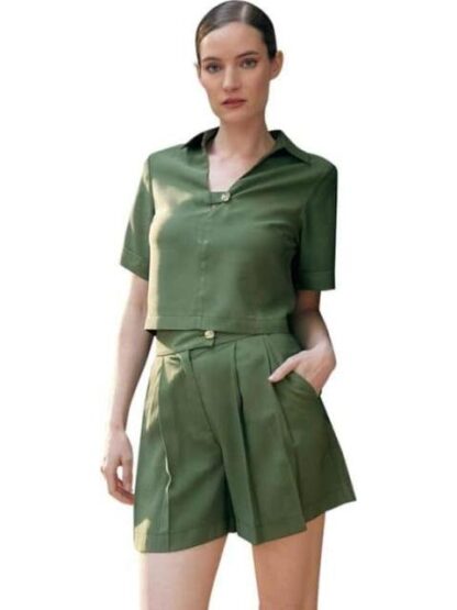 BLUSA LISA VERDE HOLLY LAND
