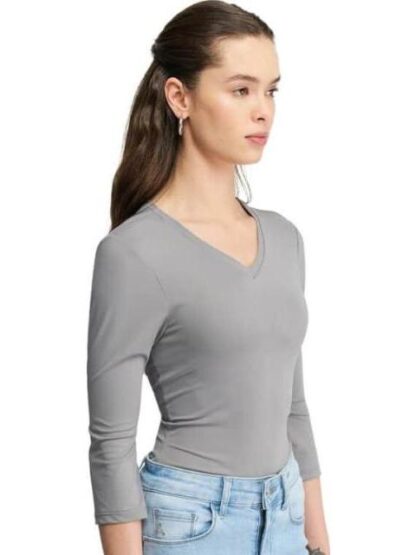 BLUSA MANGA LARGA GRIS HOLLY LAND - Image 3
