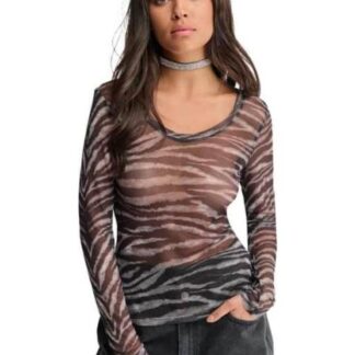 BLUSA MESH BLANCO/NEGRO HOLLY LAND