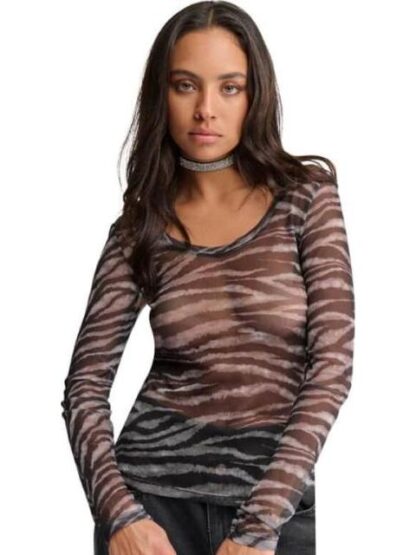BLUSA MESH BLANCO/NEGRO HOLLY LAND - Image 2