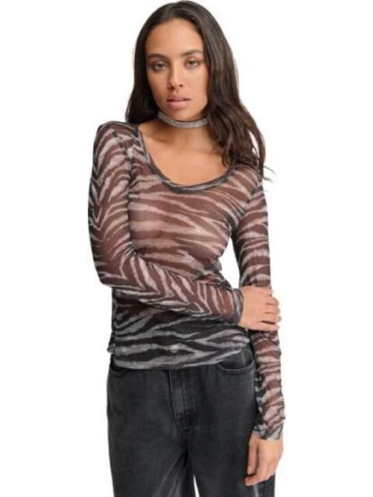 BLUSA MESH BLANCO/NEGRO HOLLY LAND - Image 3
