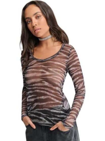 BLUSA MESH GRIS HOLLY LAND - Image 5