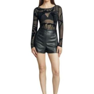 BLUSA MESH MANGA LARGA NEGRO HOLLY LAND