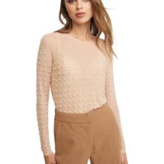 BLUSA MESH PERLAS NUDE HOLLY LAND