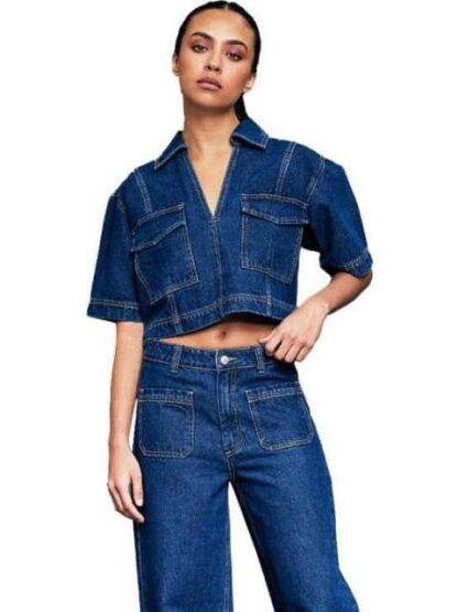 BLUSA MEZCLILLA AZUL INDIGO ATMOSPHERE DNM - Image 4