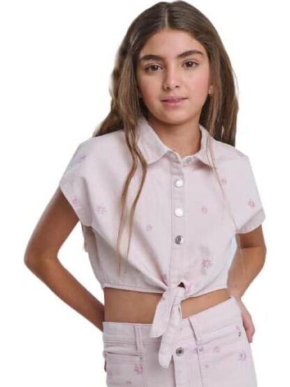 BLUSA MEZCLILLA ROSA HOLLY LAND KIDS - Image 5