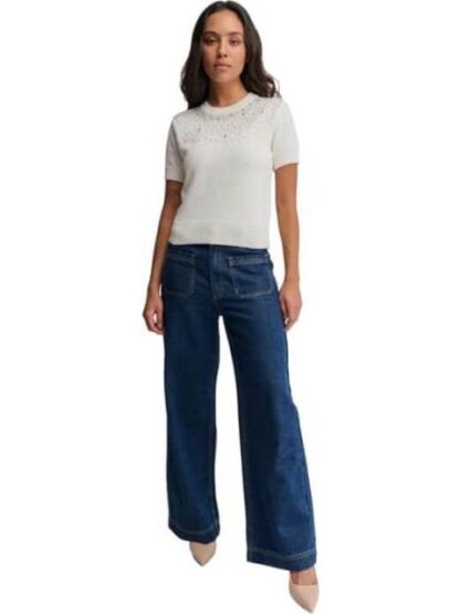 BLUSA PEDRERIA MARFIL SAO PAULO