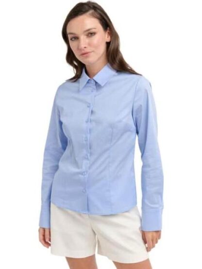 BLUSA POPELINA AZUL HOLLY LAND - Image 3