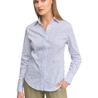 BLUSA POPELINA ESTAMPADA AZUL HOLLY LAND