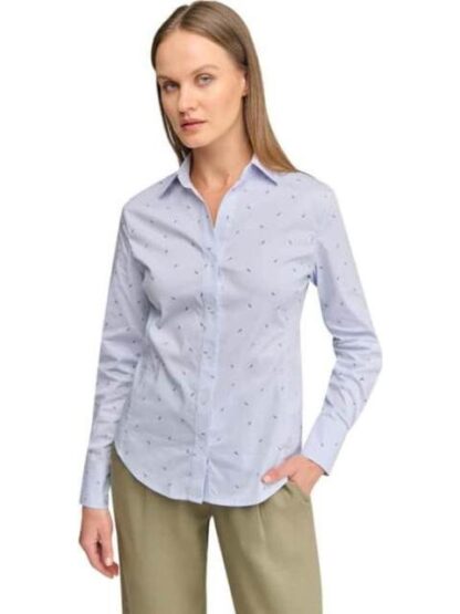 BLUSA POPELINA ESTAMPADA AZUL HOLLY LAND