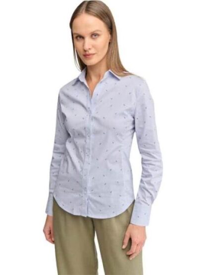 BLUSA POPELINA ESTAMPADA AZUL HOLLY LAND - Image 2