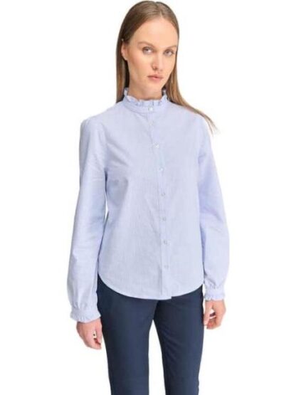 BLUSA POPELINA RAYAS AZUL HOLLY LAND