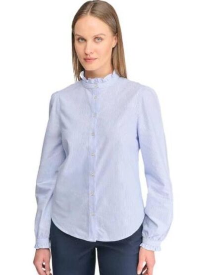 BLUSA POPELINA RAYAS AZUL HOLLY LAND - Image 2
