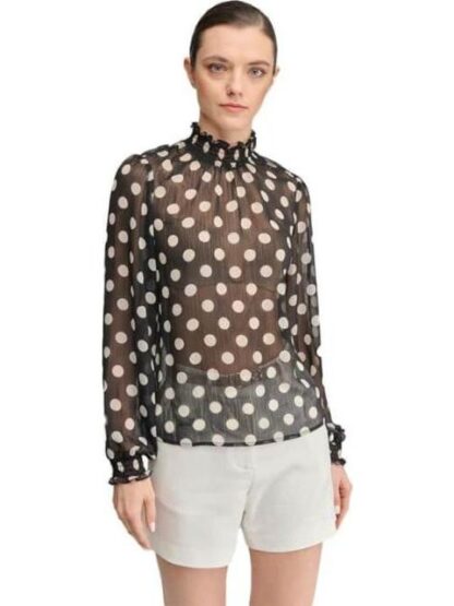 BLUSA PUNTOS BLANCO/NEGRO HOLLY LAND