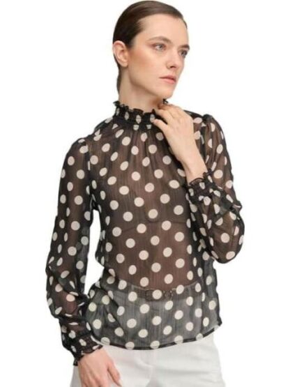 BLUSA PUNTOS BLANCO/NEGRO HOLLY LAND - Image 2