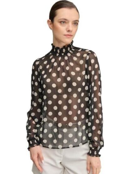 BLUSA PUNTOS BLANCO/NEGRO HOLLY LAND - Image 5