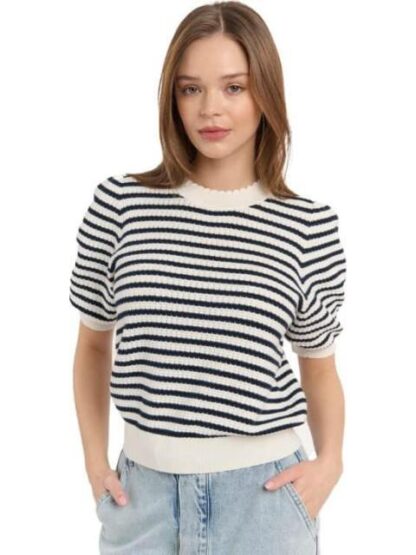 BLUSA RAYAS AZUL MARINO HOLLY LAND - Image 3