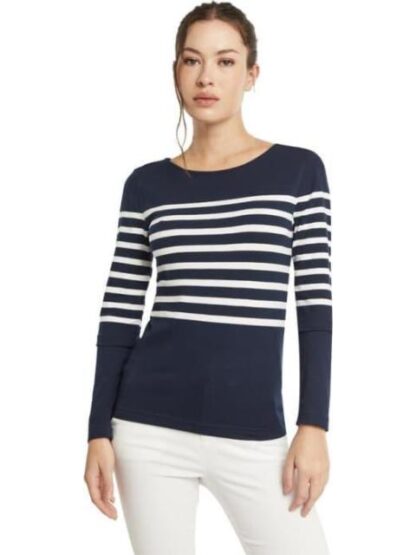 BLUSA RAYAS AZUL MARINO HOLLY LAND