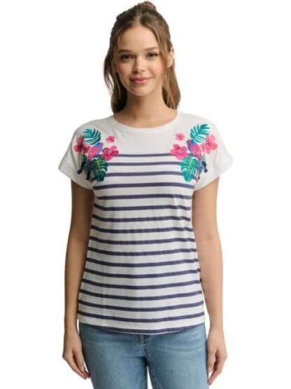 BLUSA RAYAS BLANCO HOLLY LAND