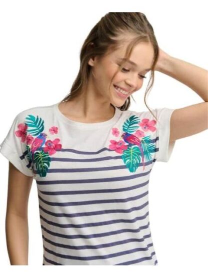 BLUSA RAYAS BLANCO HOLLY LAND - Image 4
