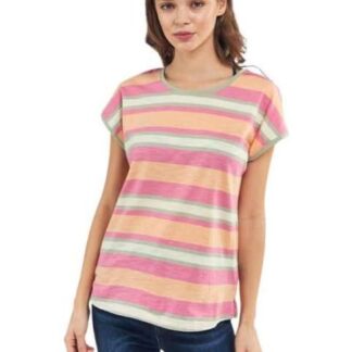 BLUSA RAYAS MANGA CORTA MULTICOLOR HOLLY LAND