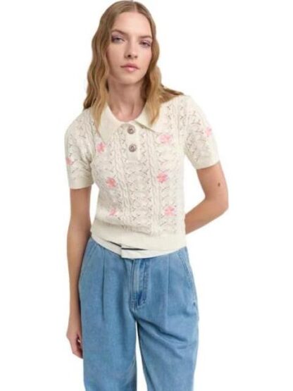 BLUSA RAYAS MARFIL HOLLY LAND
