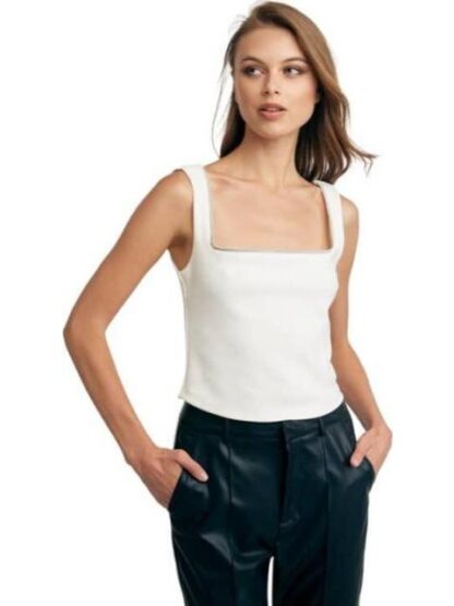 BLUSA SIN MANGAS MARFIL HOLLY LAND