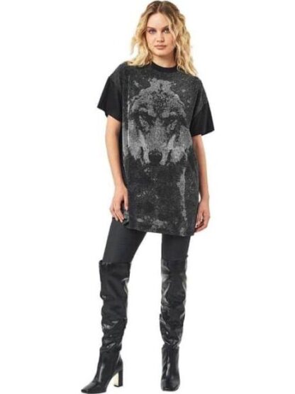 BLUSON ESTAMPADO NEGRO HOLLY LAND