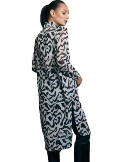 BLUSON MAXI ESTAMPADO CEBRA BLANCO/NEGRO HOLLY LAND - Image 4