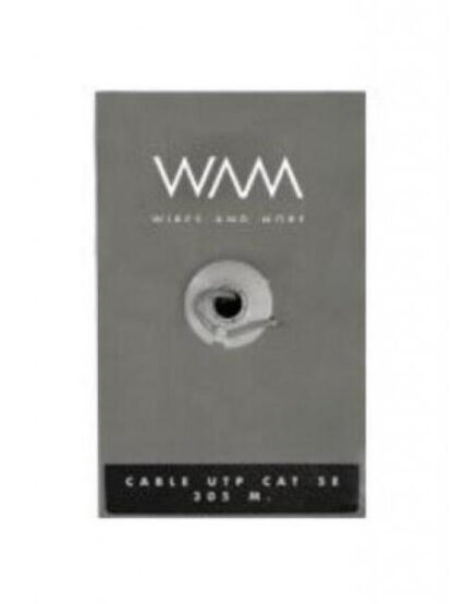 WAM BOBINA DE CABLE CAT5E UTP 305 METROS GRIS - Image 2