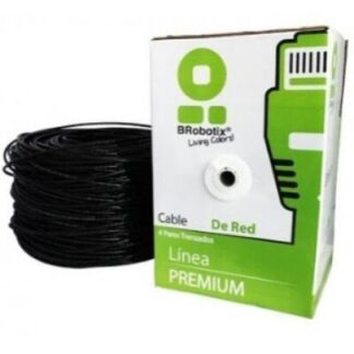 BROBOTIX BOBINA DE CABLE CAT5E UTP 305 METROS NEGRO