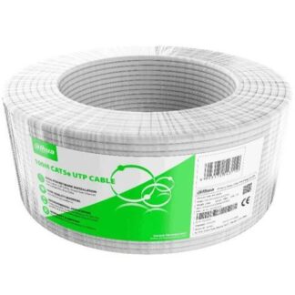 BOBINA DE 100 METROS DE CABLE UTP CAT 5E- CCA-COLOR BLANCO- USO INTERIOR- CUBIERTA DE FRPVC (ROHS COMPLIANT) NB