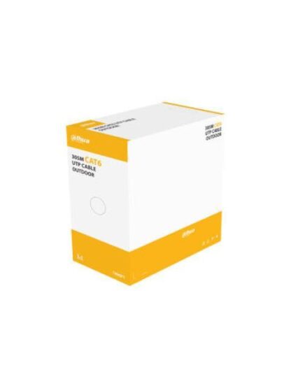 BOBINA DE CABLE UTP PARA EXTERIOR CAT6- 100 COBRE- 305 METROS- COLOR NEGRO- CUBIERTA EXTERIOR MDPE- CUMPLE CON ESTANDARES ANSI-TIA 568C.2- ROSH