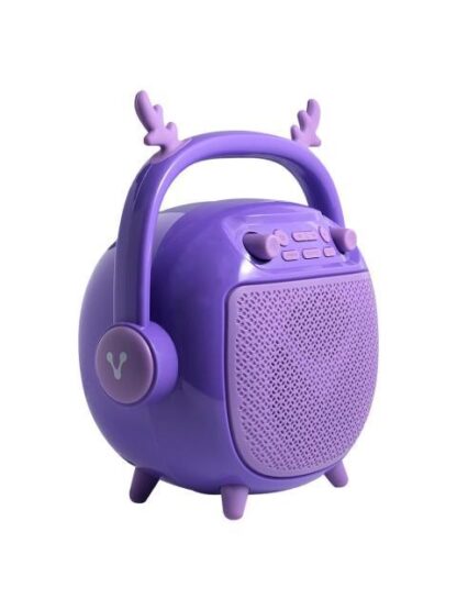 BOCINA VORAGO BSP205 BLUETOOTH - MSD - USB - 3.5MM MICROFONO CON MODOS DE VOZ COLOR PURPURA - Image 3